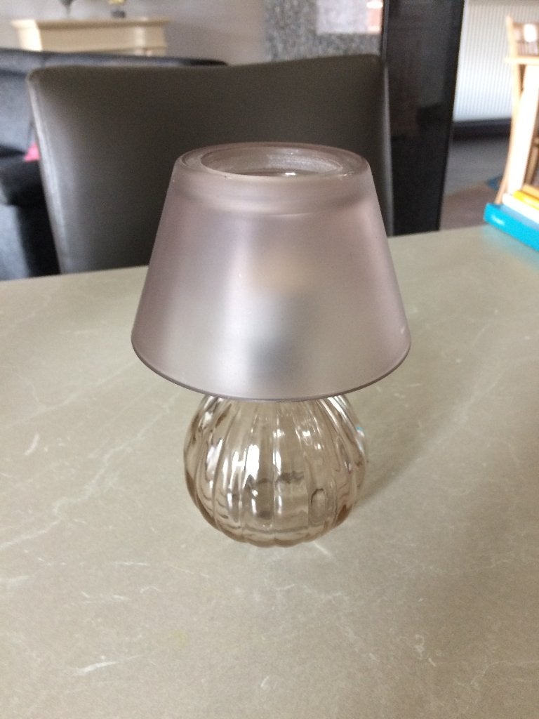 Tafellamp met theelicht, Huis en Inrichting, Ophalen, Zo goed als nieuw, Glas