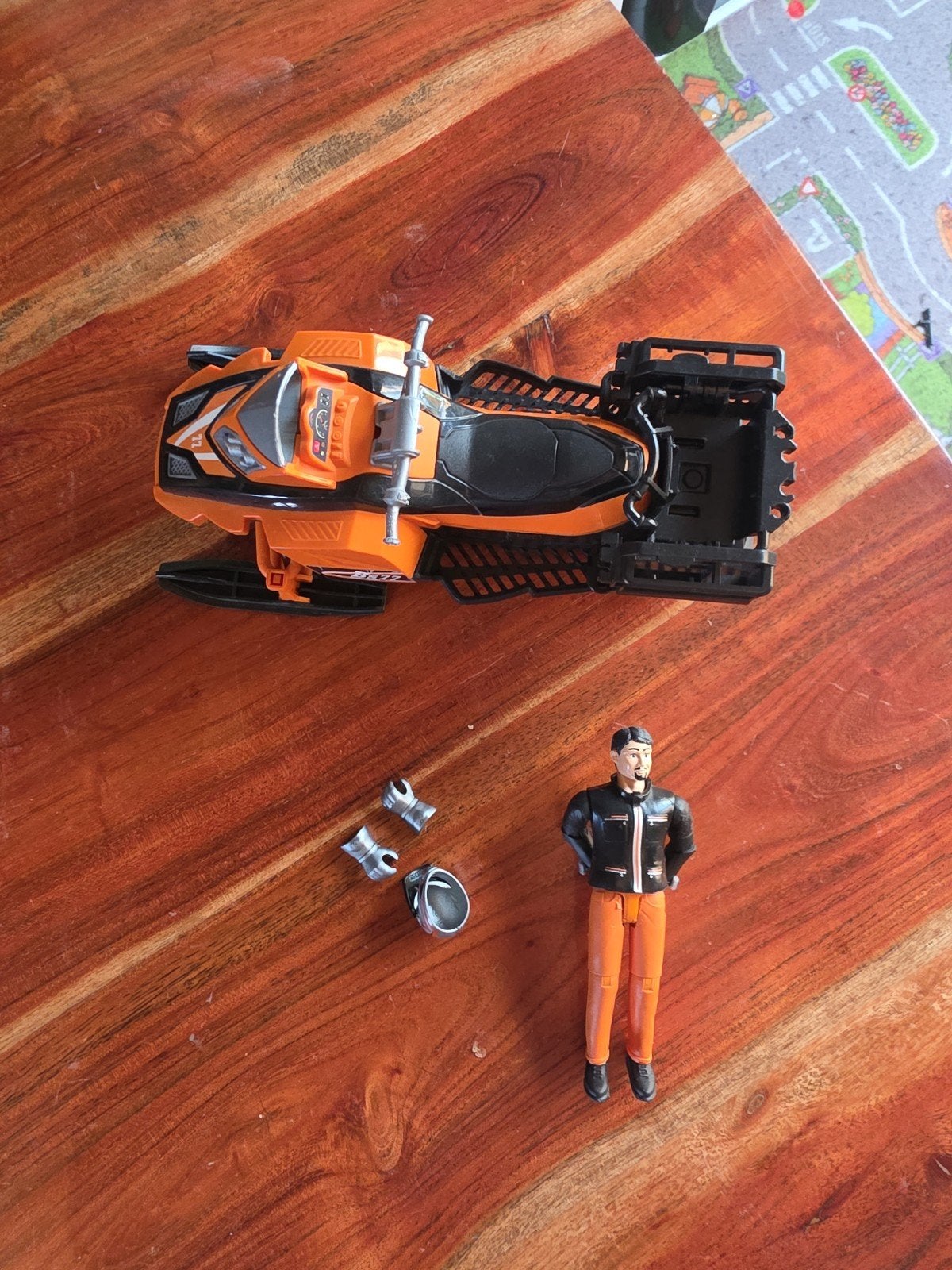 Bruder sneeuwscooter met chauffeur, Ophalen