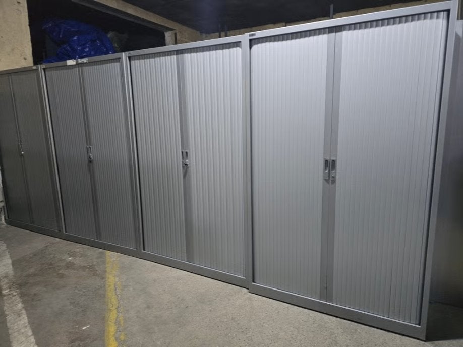 Metalen kledingkast schuifdeur 195x120x45 + 4 laden, Ophalen of Verzenden, Zo goed als nieuw