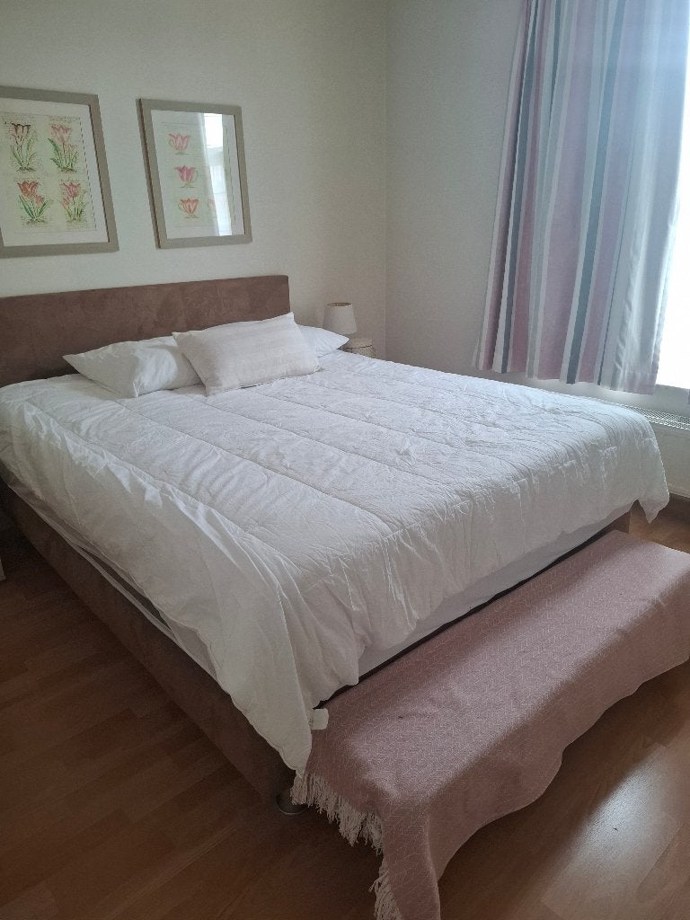 Meubles lit, Maison & Meubles, Chambre à coucher | Lits, Standard à moderne avec tête de lit amovibl, Brun, Enlèvement, Utilisé