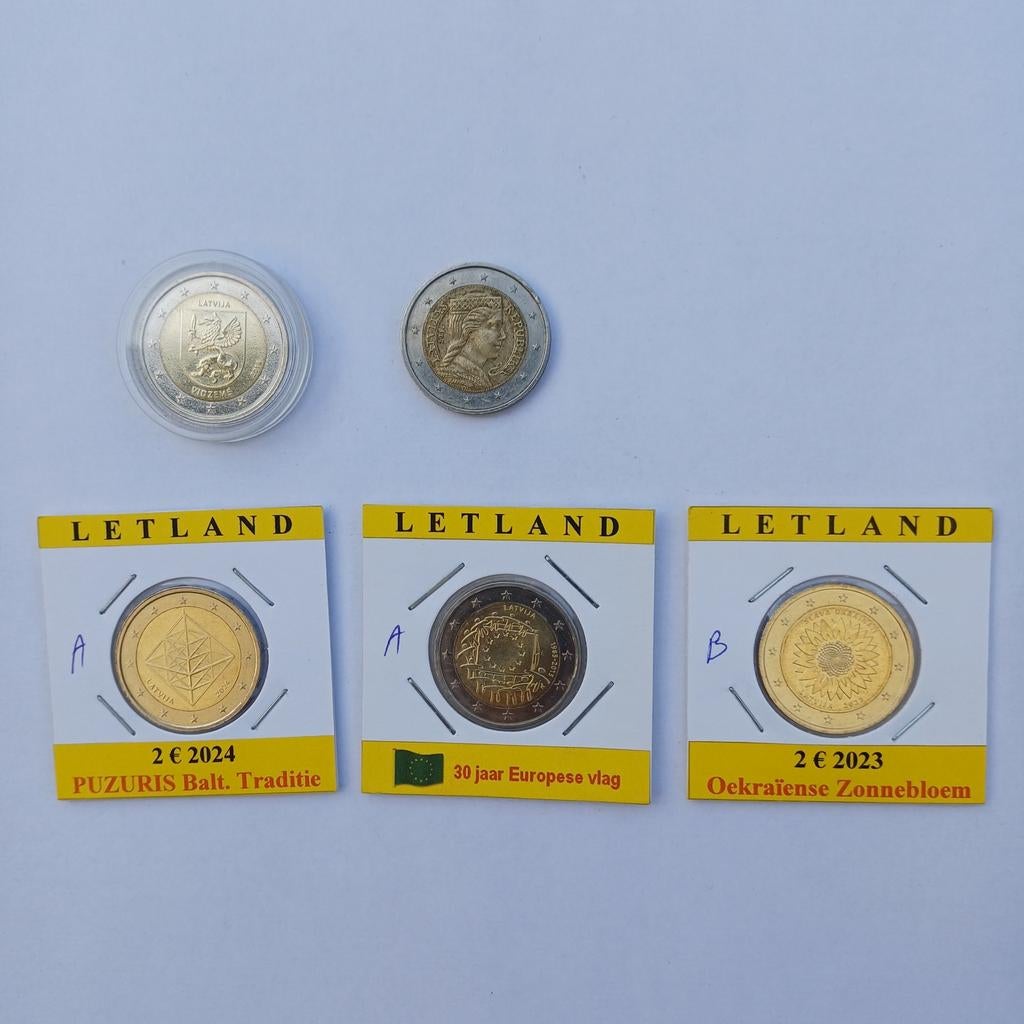 2 euro munten letland, Ophalen, 2 euro