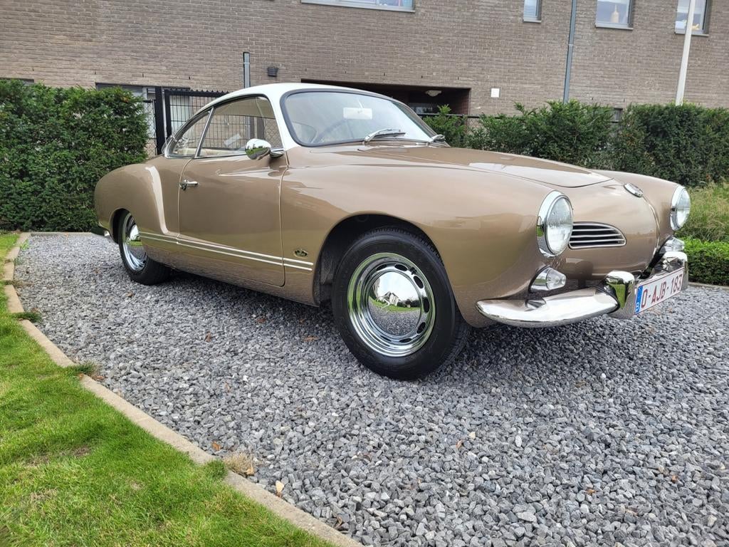 Vw Karmann Ghia Coupé, Autos, Oldtimers & Ancêtres, Particulier, Essence, Coupé, 2 portes, Boîte manuelle, Autres couleurs, Beige