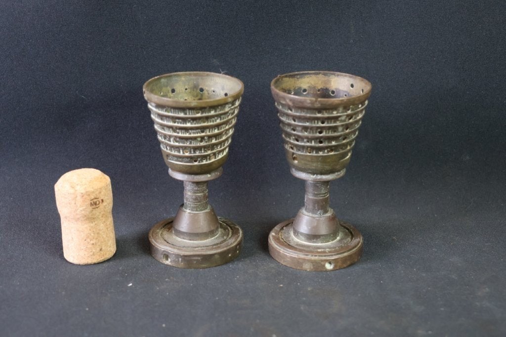 WO1 Trench-art eierdopjes, Ophalen of Verzenden