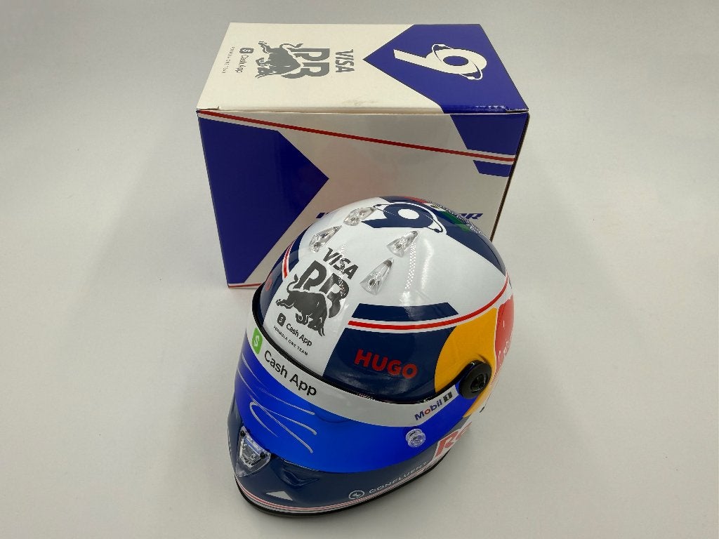 1/2 casque helmet F1 Hadjar 2025 Mexico Visa Cash App signé, Ophalen of Verzenden