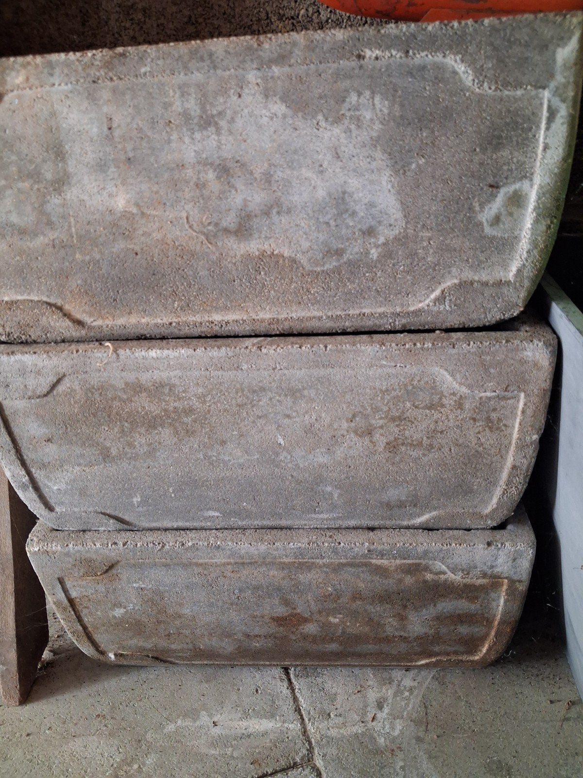 4 bacs à fleurs en béton, Jardin & Terrasse, Enlèvement, Béton