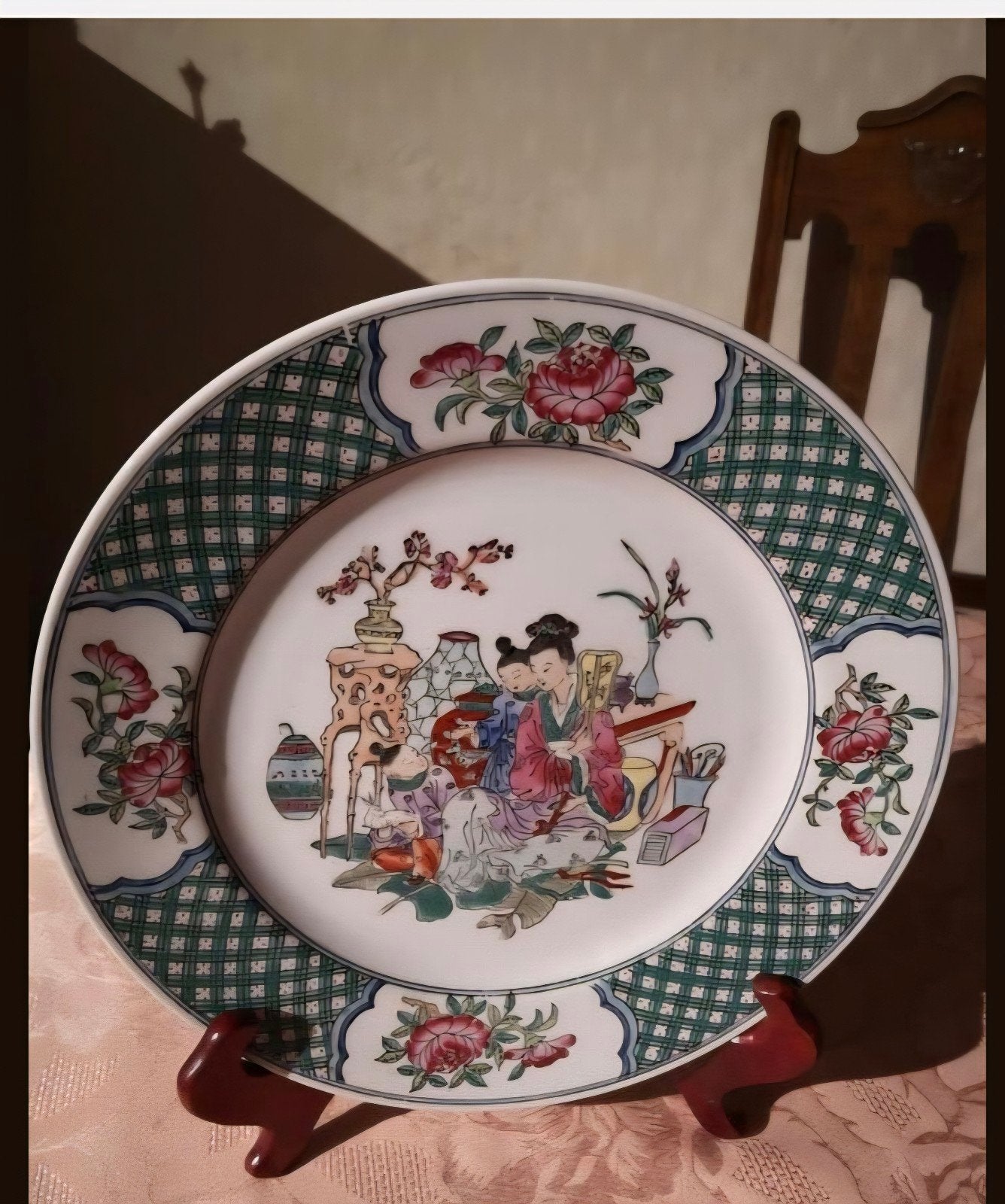 Assiette chinoise ancienne, Enlèvement ou Envoi