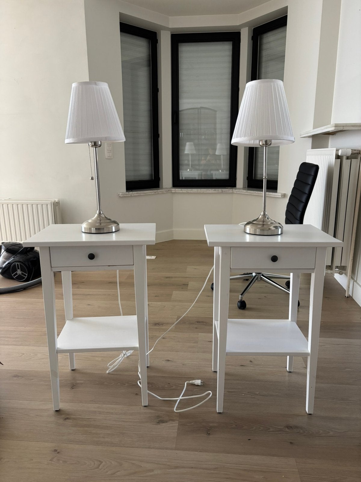 2 nachtkastjes + lampjes, Huis en Inrichting, Ophalen, Zo goed als nieuw