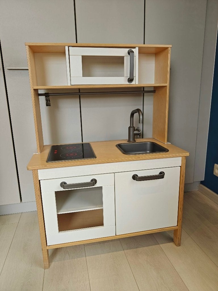 Houten speelkeuken met accessoires, Kinderen en Baby's, Ophalen, Zo goed als nieuw, Hout, Speelkeuken