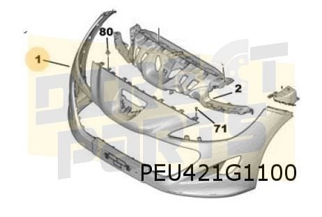 Peugeot RCZ (-1/13) voorbumper (te spuiten) Origineel! 7401V, -, -, Nieuw, Bumper