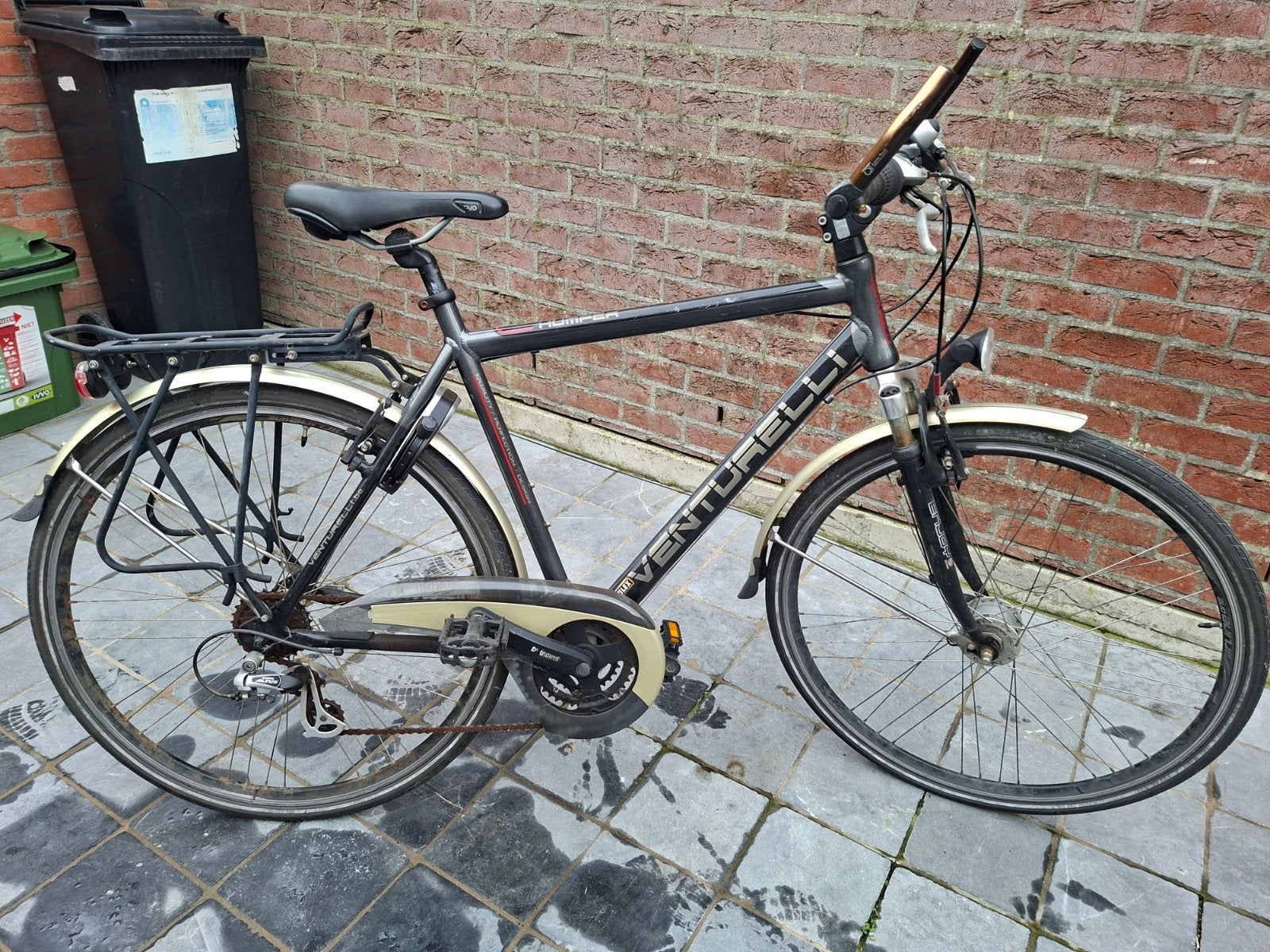 fiets venturelli, Ophalen