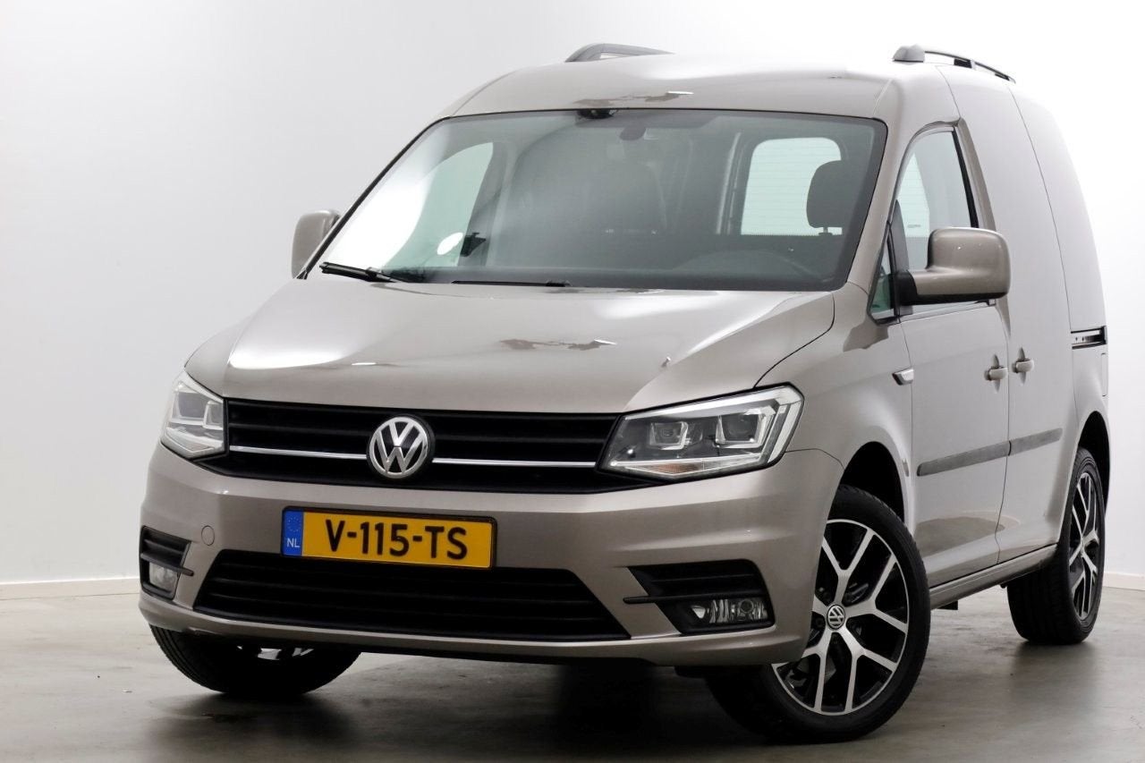 Volkswagen Caddy 2.0 TDI 102pk L1H1 Exclusive Edition LED/AC, Auto's, Beige, Bedrijf, Onderhoudsboekje, Parkeersensor