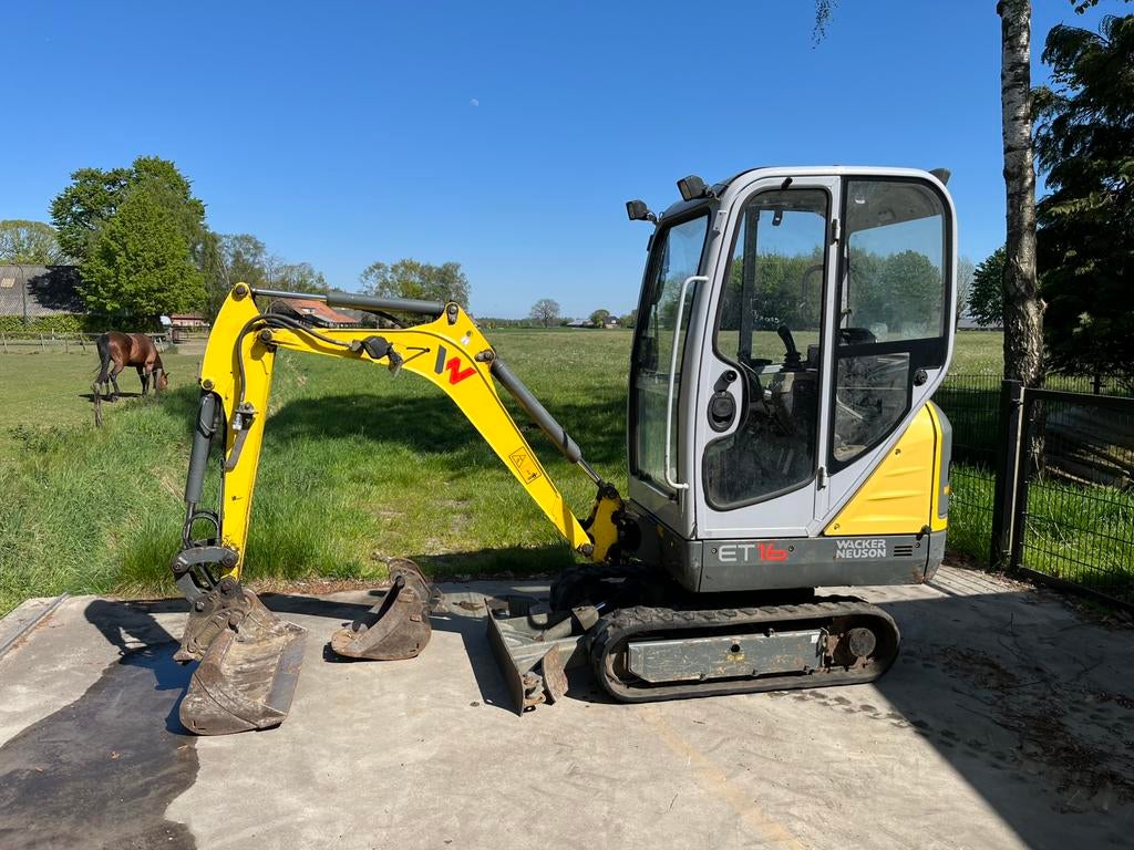 Wacker neuson et16 BJ 2019 graafmachine minigraver, Ophalen of Verzenden, Transport