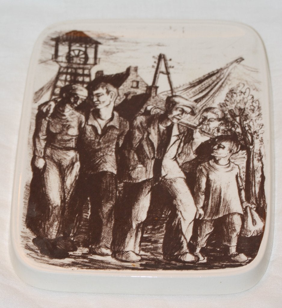 Boch Freres keramiek - plaquette - beperkte oplage, Antiek en Kunst, Ophalen of Verzenden