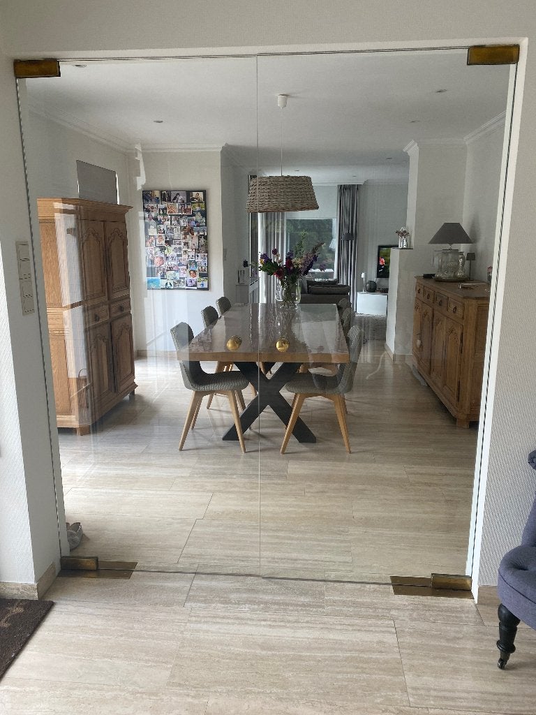 Dubbele glazen deur, Ophalen, Gebruikt, 80 tot 100 cm, Binnendeur