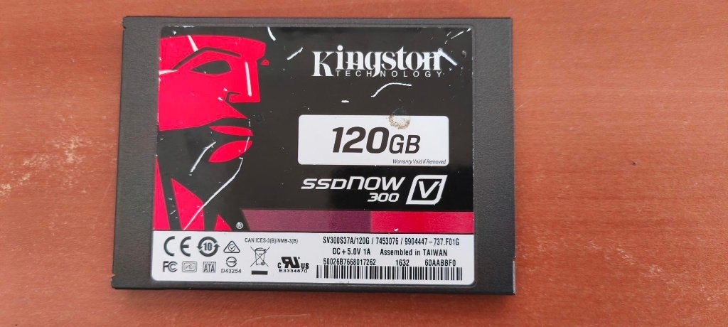SSD interne Kingston 120 gb, Computers en Software, Harde schijven, Ophalen, Gebruikt, Kingston Technology, Desktop