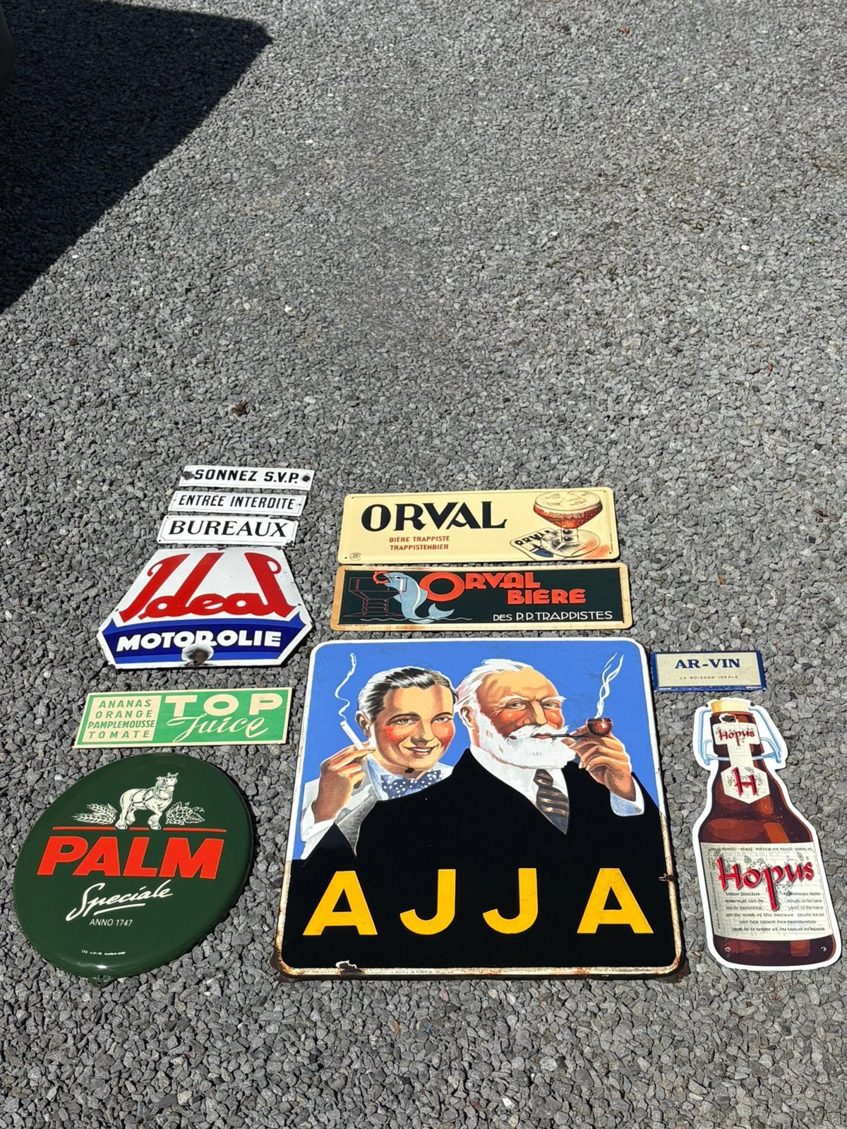 Panneaux d'affichage en émail à vendre, Collections, Enlèvement ou Envoi