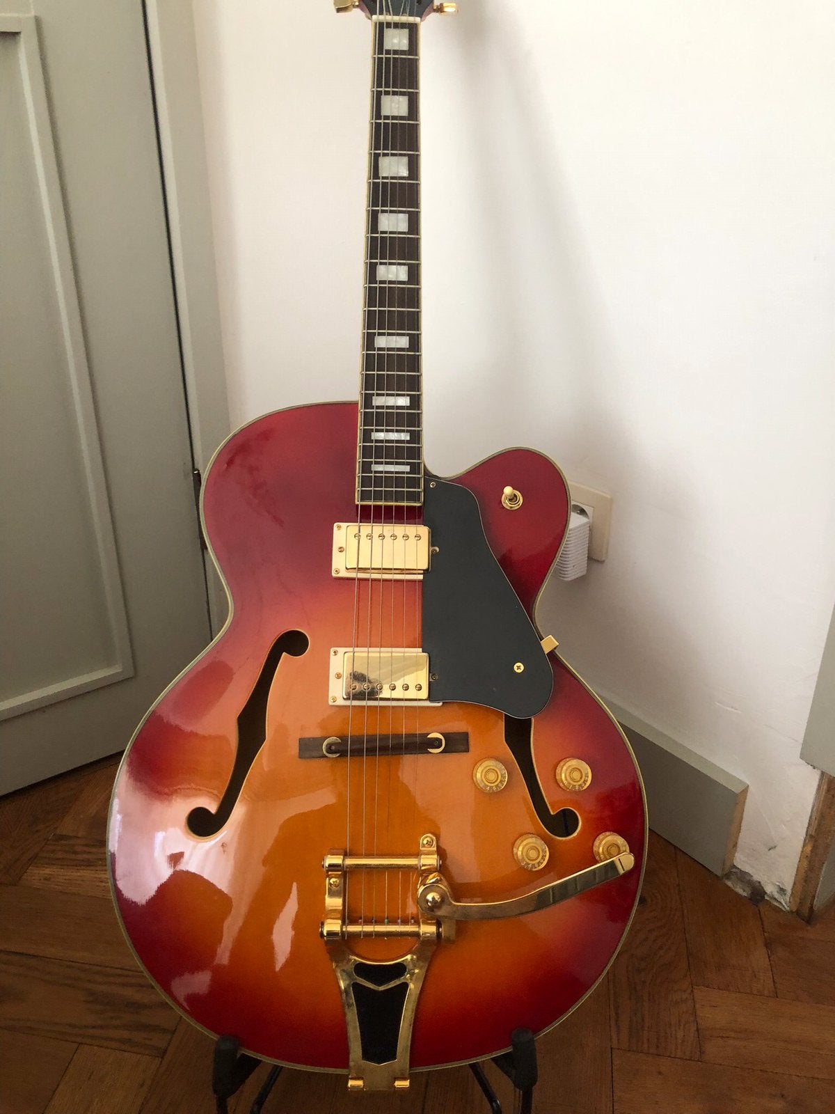 Thé glacé Keytone Archtop Burst, Enlèvement, Comme neuf, Hollow body, Autres marques