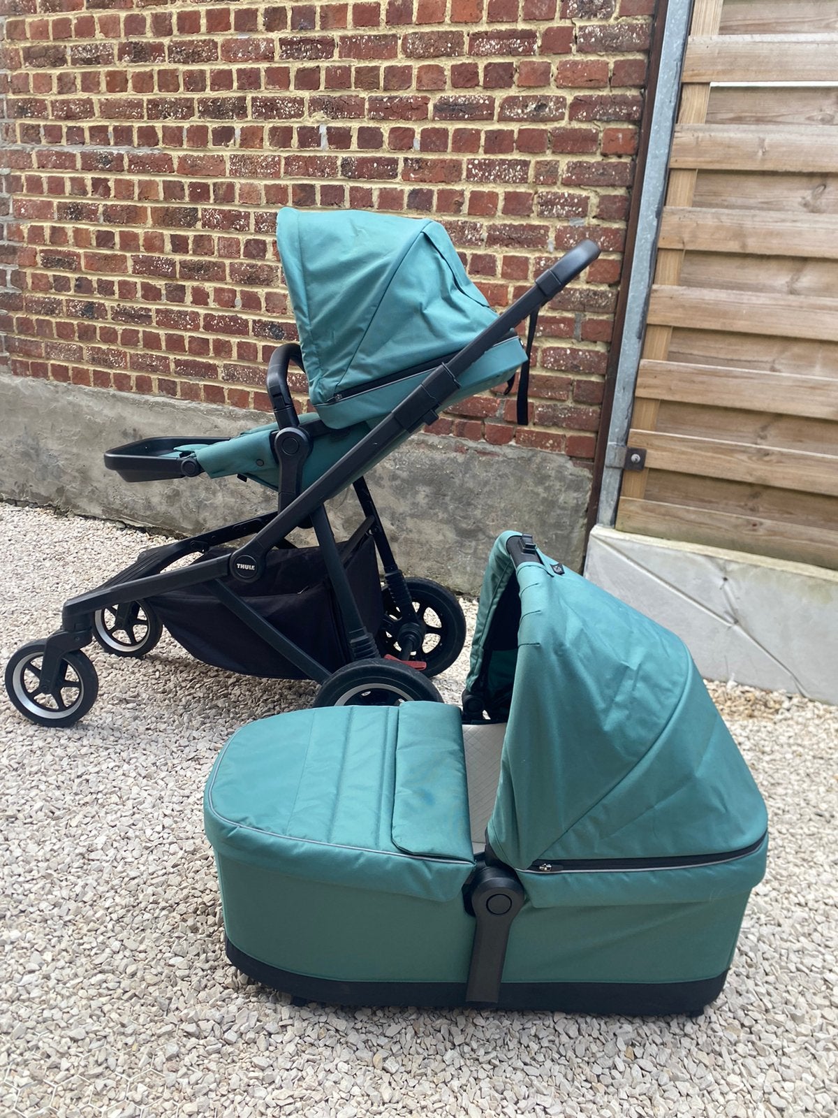 Thule sleek 2 in topconditie, Kinderen en Baby's, Kinderwagens en Combinaties, Gebruikt, Combiwagen, Overige merken, Duowagen