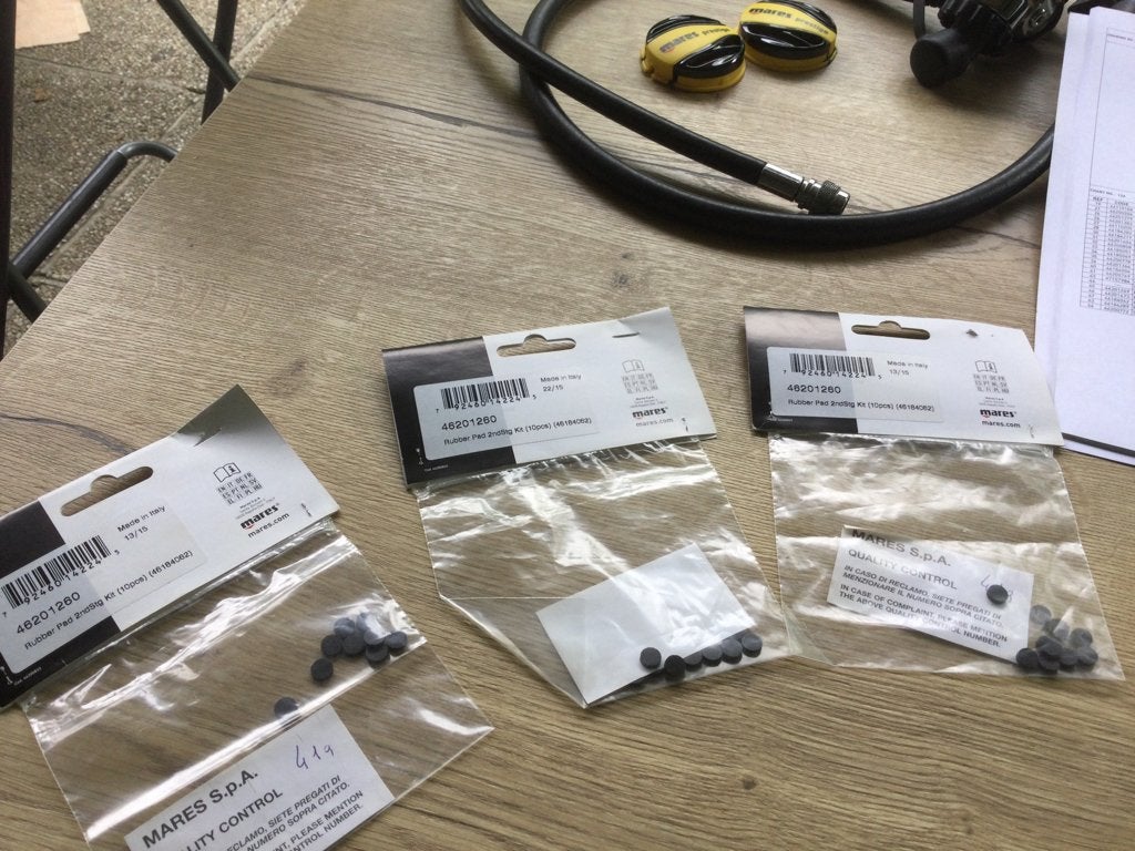 Mares Spare Parts : Ruber Pad 2e Stage kit (10pcs), Watersport en Boten, Duiken, Ophalen of Verzenden, Nieuw, Overige typen