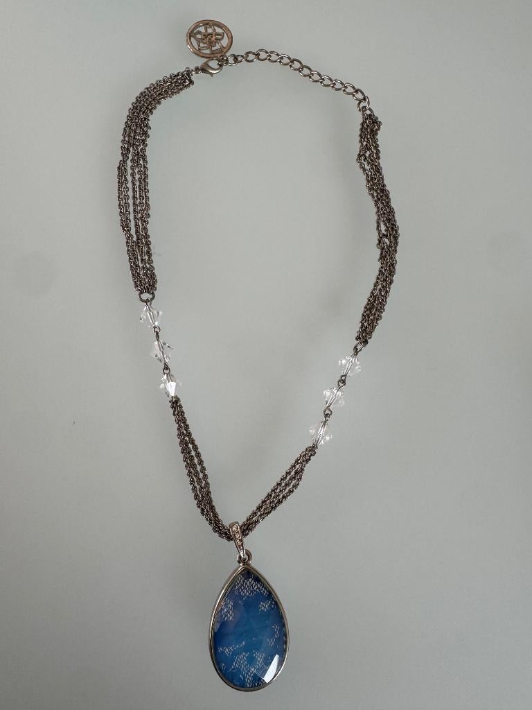 Collier Nicky Vankets, Enlèvement ou Envoi, Comme neuf, Bleu