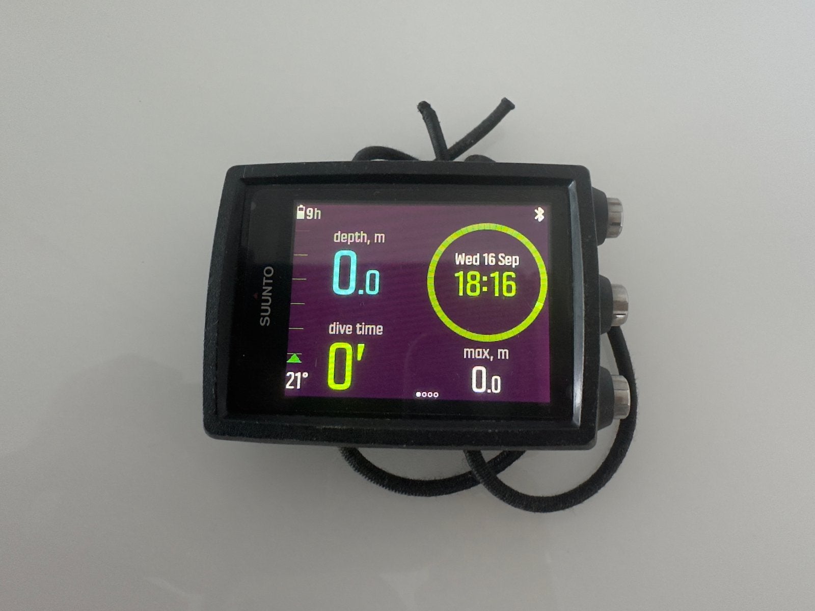 Suunto Eon Core duikcomputer, Enlèvement, Utilisé