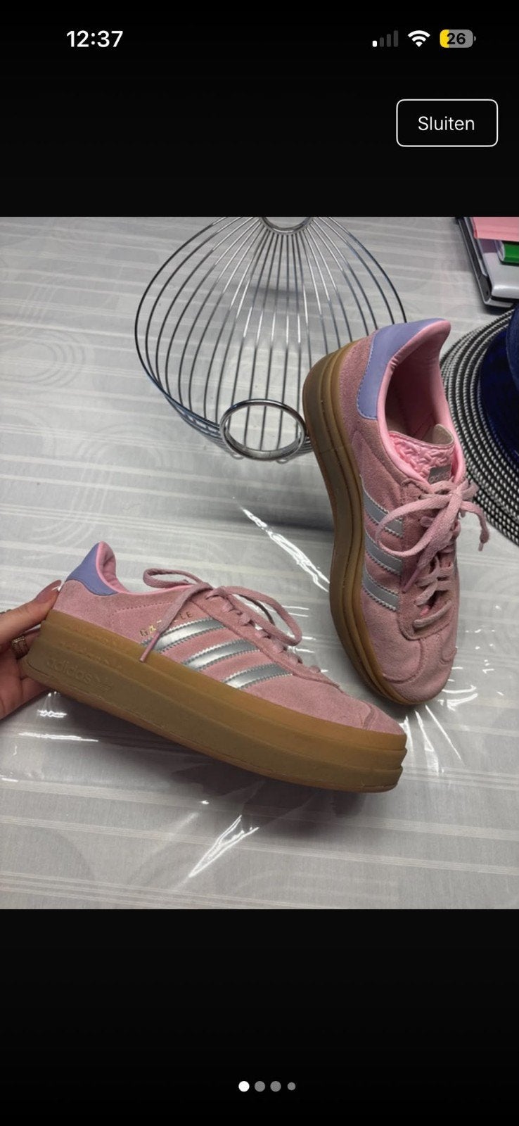 adidas schoenen, Ophalen