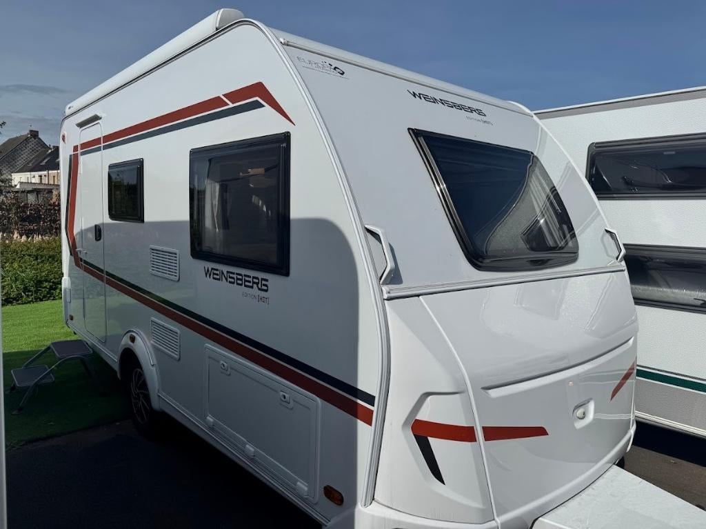 Weinsberg CaraOne 420 QD met mover en dakluifel, Caravans en Kamperen, Caravans, Bedrijf, tot en met 3, 750 - 1000 kg, Standaardzit
