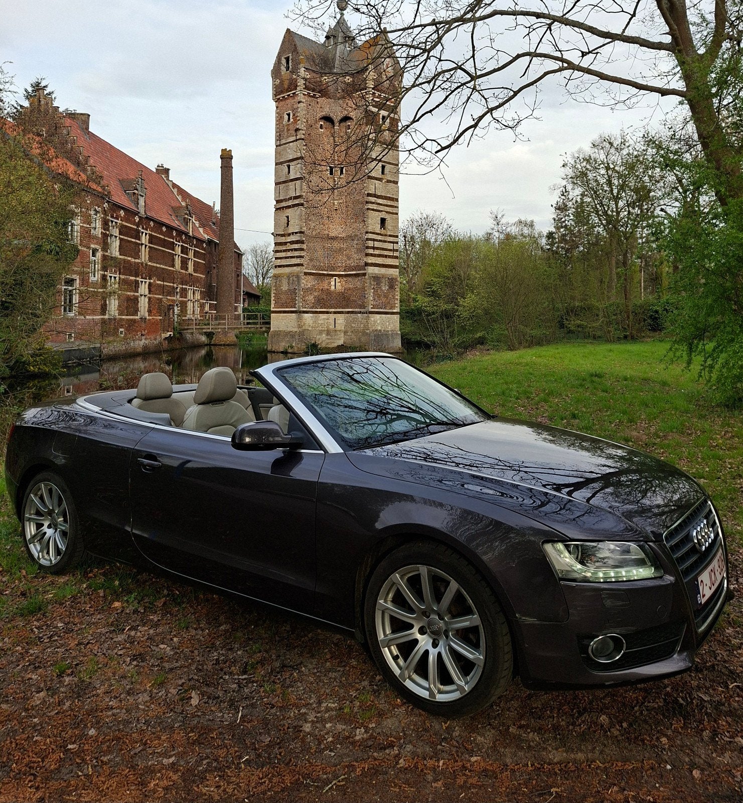 Audi A5 cabrio 1.8L, Auto's, Audi, Particulier, A5, Benzine, Cabriolet, 2 deurs, Automaat, Overige kleuren, Beige, Leder, Ophalen