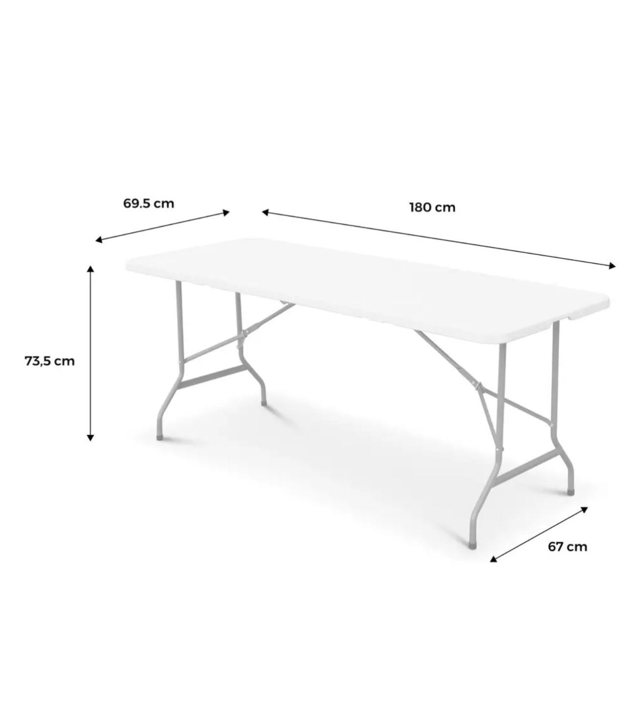 Opklapbar tafel 2x nieuw in doos., Huis en Inrichting, Ophalen of Verzenden, Zo goed als nieuw