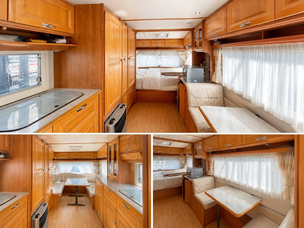 Residentiële caravan, 2 aparte bedden, Particulier, Koelkast, Tot en met 5