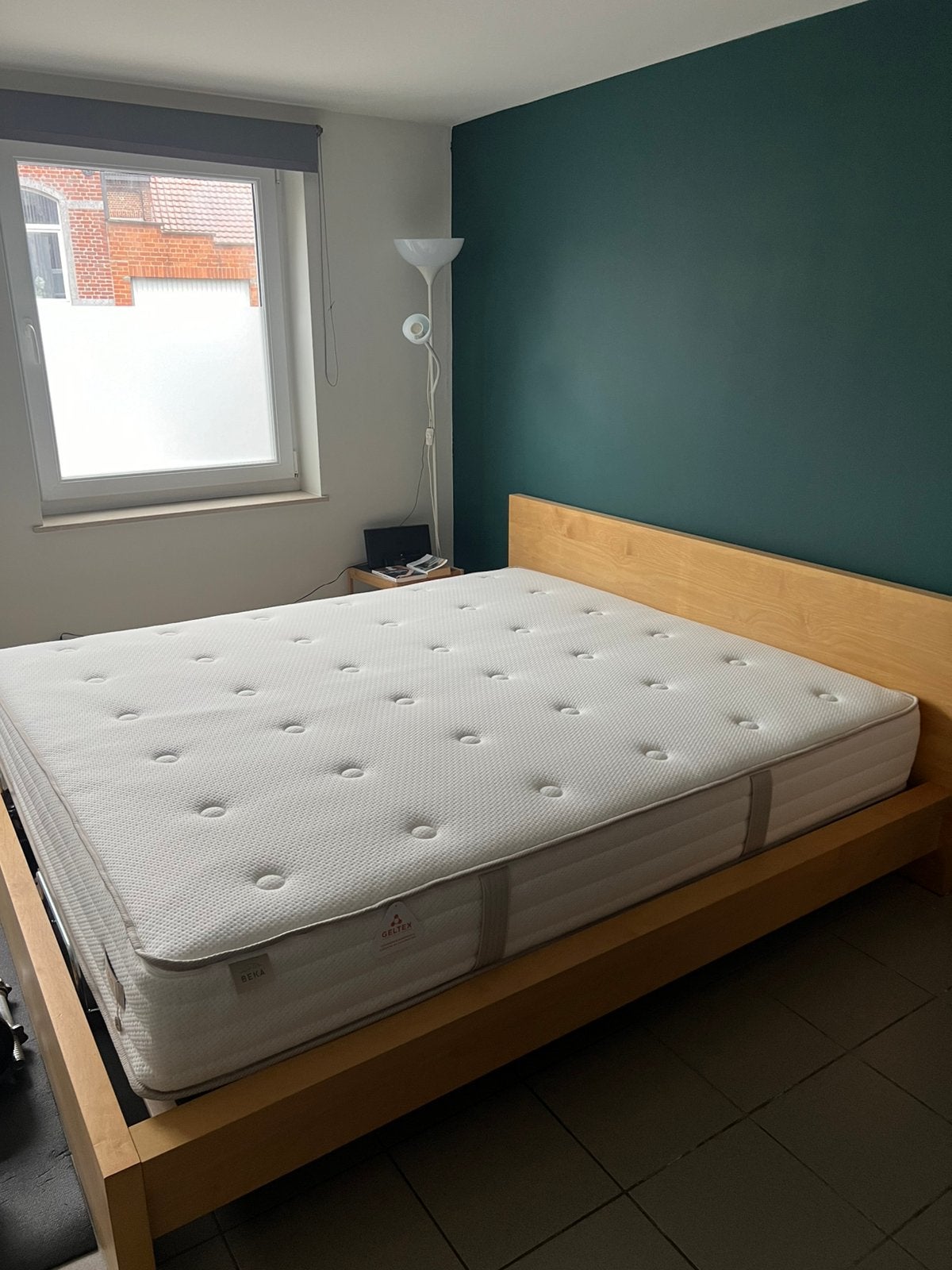 Cadre de lit MALM + 2 sommiers (180x200 au total), Enlèvement, Utilisé, Sommier, 180 cm