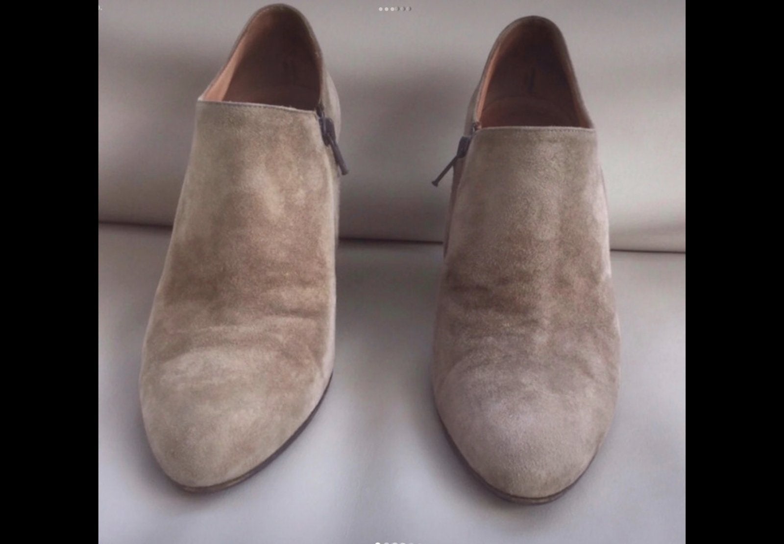 Suede enkellaarsjes Marc Cain, Kleding | Dames, Beige, Lage of Enkellaarzen, Ophalen of Verzenden, Gedragen