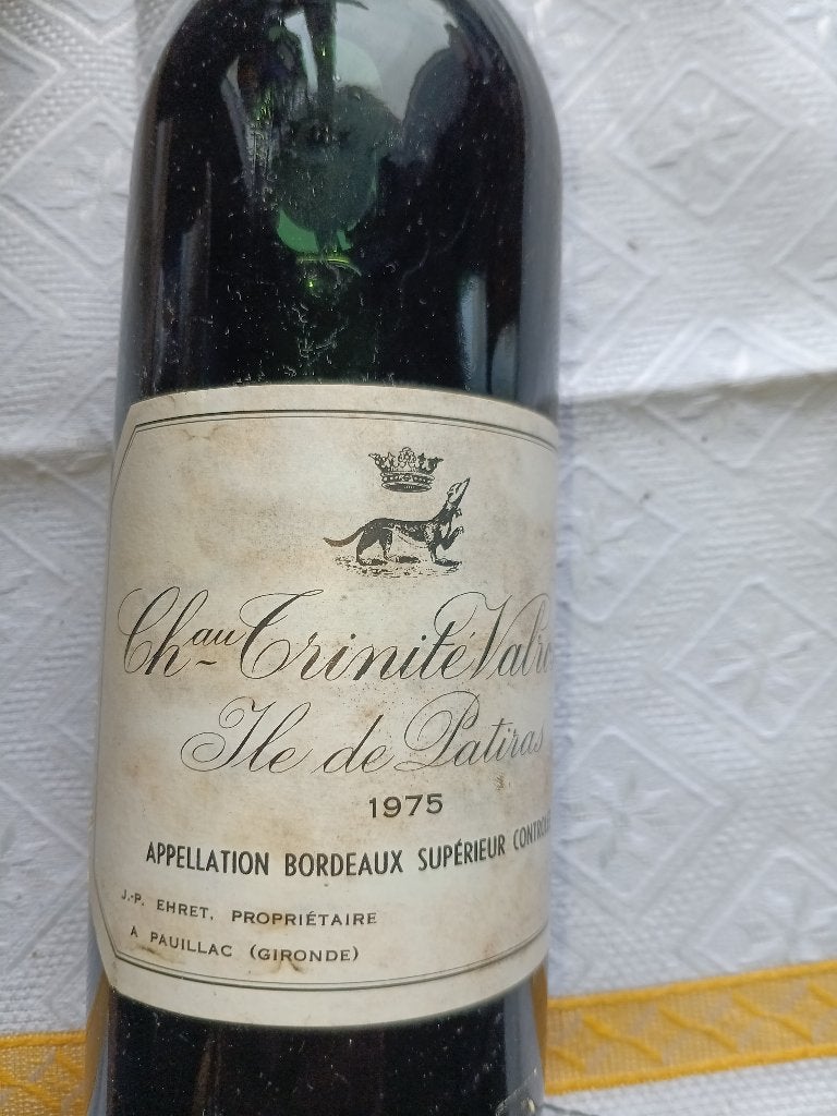 3 flessen Chateau Trinite Valrose 1975, Ophalen, Gebruikt, Frankrijk, Rode wijn