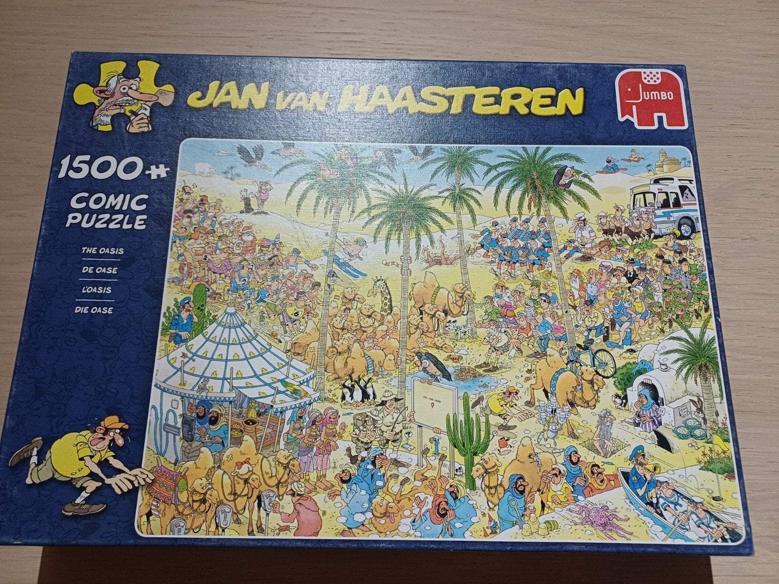 1500 p. van Haasteren Oasis, Hobby & Loisirs créatifs, Sport cérébral & Puzzles, Enlèvement, 500 à 1500 pièces, Utilisé, Puzzle