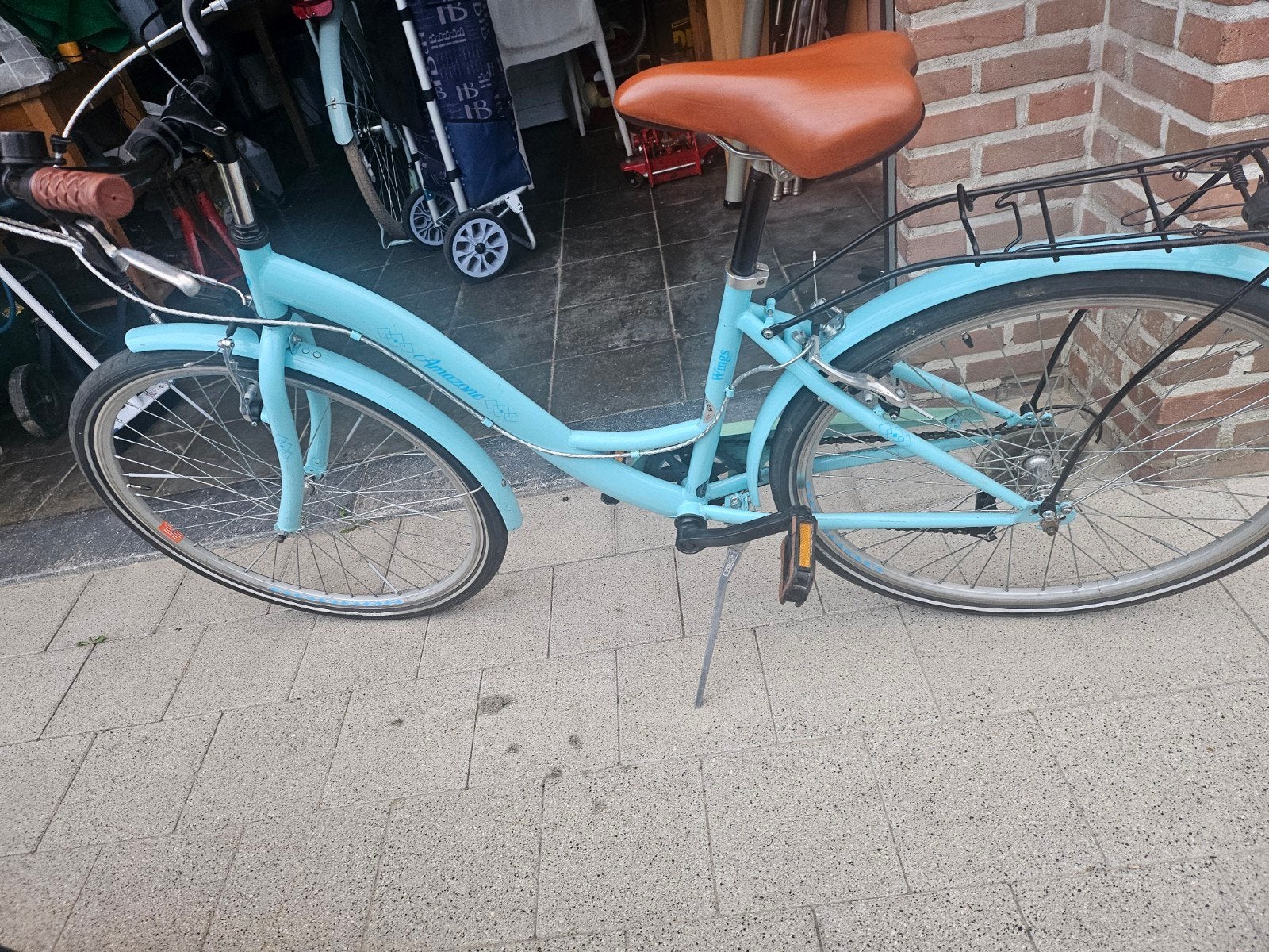 Kinderfiets blauw – meisjesfiets, Vélos & Vélomoteurs, Vélos | Cruisers & Lowriders, Enlèvement, Utilisé, Amazon wings