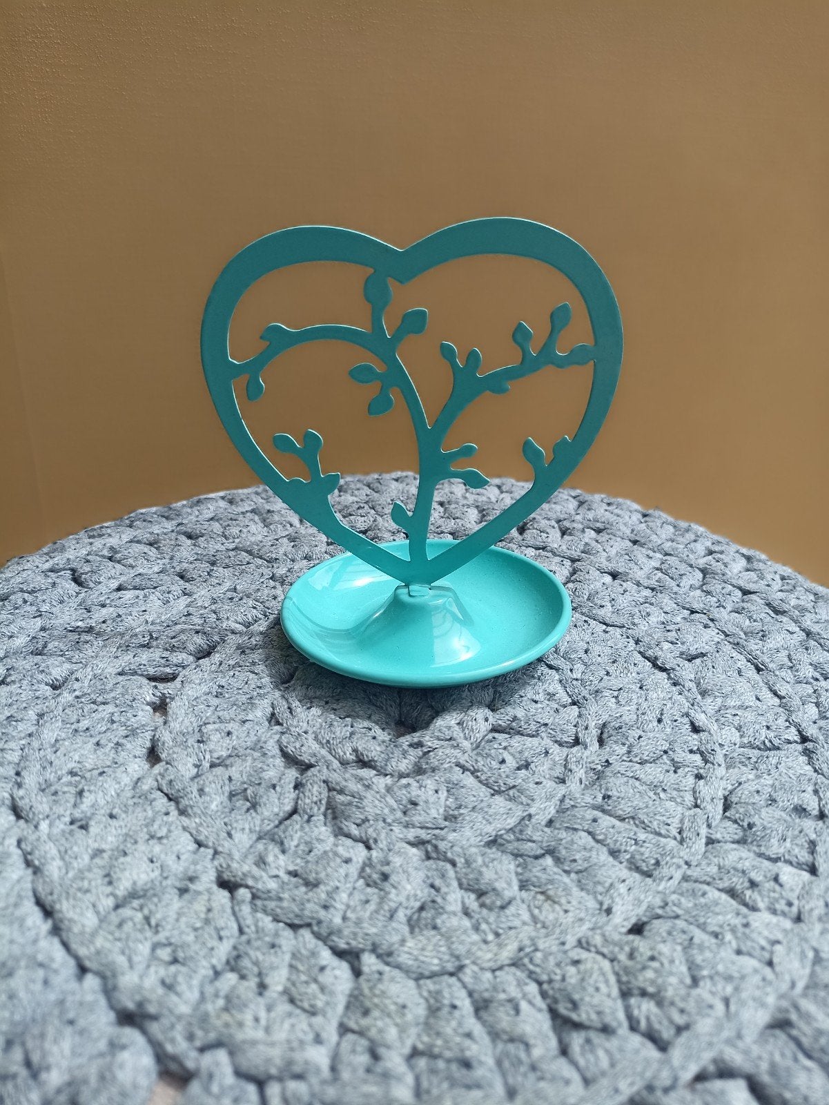Petit porte-bijou turquoise 10 cm, Enlèvement ou Envoi, Comme neuf