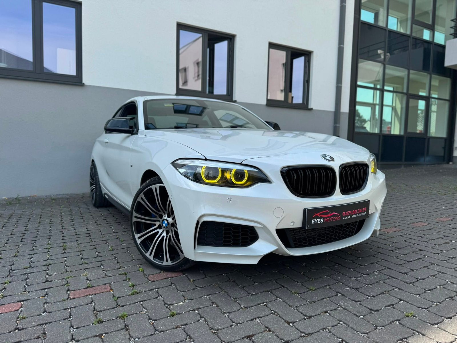 BMW 218I F22 LCI2 LOOK 240I-PACK M & M PERFORMANCE, Auto's, Bluetooth, Euro 6, 2 Reeks, Blauw