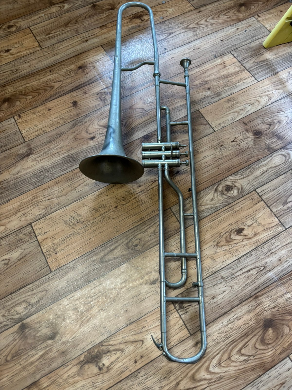 Ventieltrombone vintage, Muziek en Instrumenten, Ophalen, Gebruikt