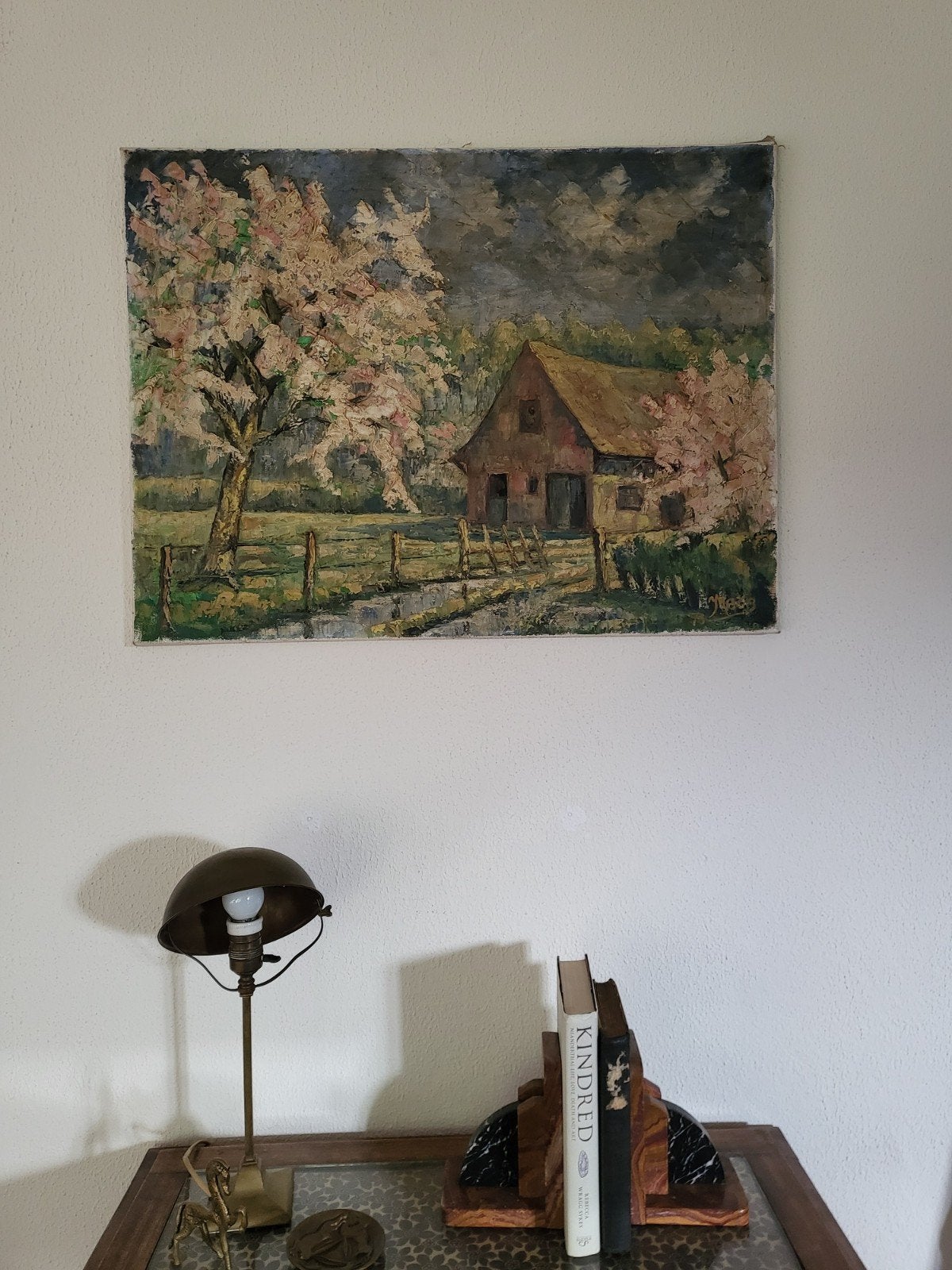 Schilderij Landschap, Antiquités & Art, Art | Peinture | Abstraite, Enlèvement