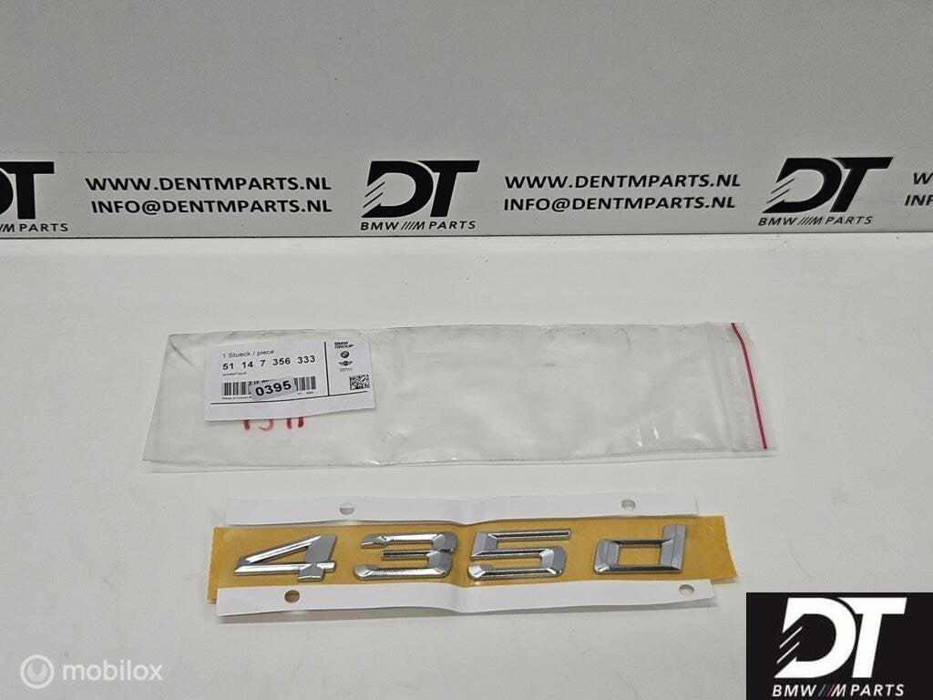 Embleem 435d BMW F32 F33 F36 51147356333, Auto-onderdelen, Nieuw, Ophalen of Verzenden