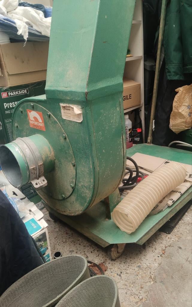 Stofafzuiger industrieel 380volt, Ophalen