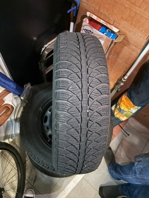 winterbanden op stalen velg, Auto-onderdelen, Ophalen, 14 inch, Gebruikt, 175 mm