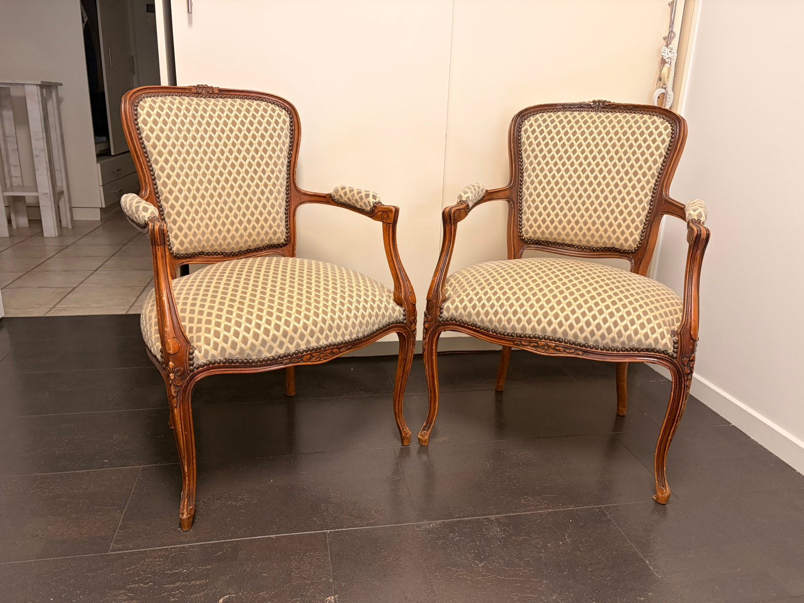 2 bergere steoeln, Antiek en Kunst, Antiek | Meubels | Stoelen en Sofa's, Ophalen