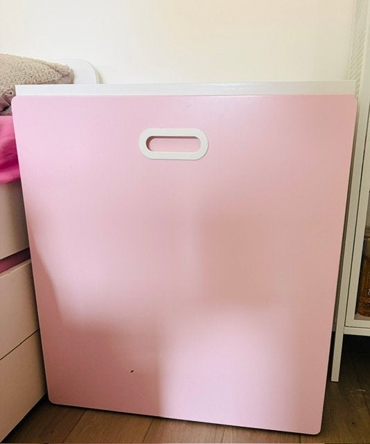 IKEA rolkastje wit/roze, Huis en Inrichting, Ophalen, Zo goed als nieuw