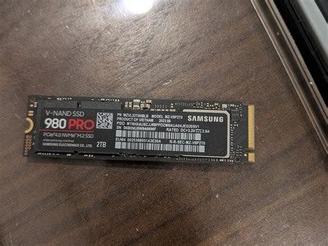2Tb SSD Samsung 980Pro NVMe M.2 Type 2280 Gen 4x4, Enlèvement ou Envoi, SSD, Interne, Comme neuf