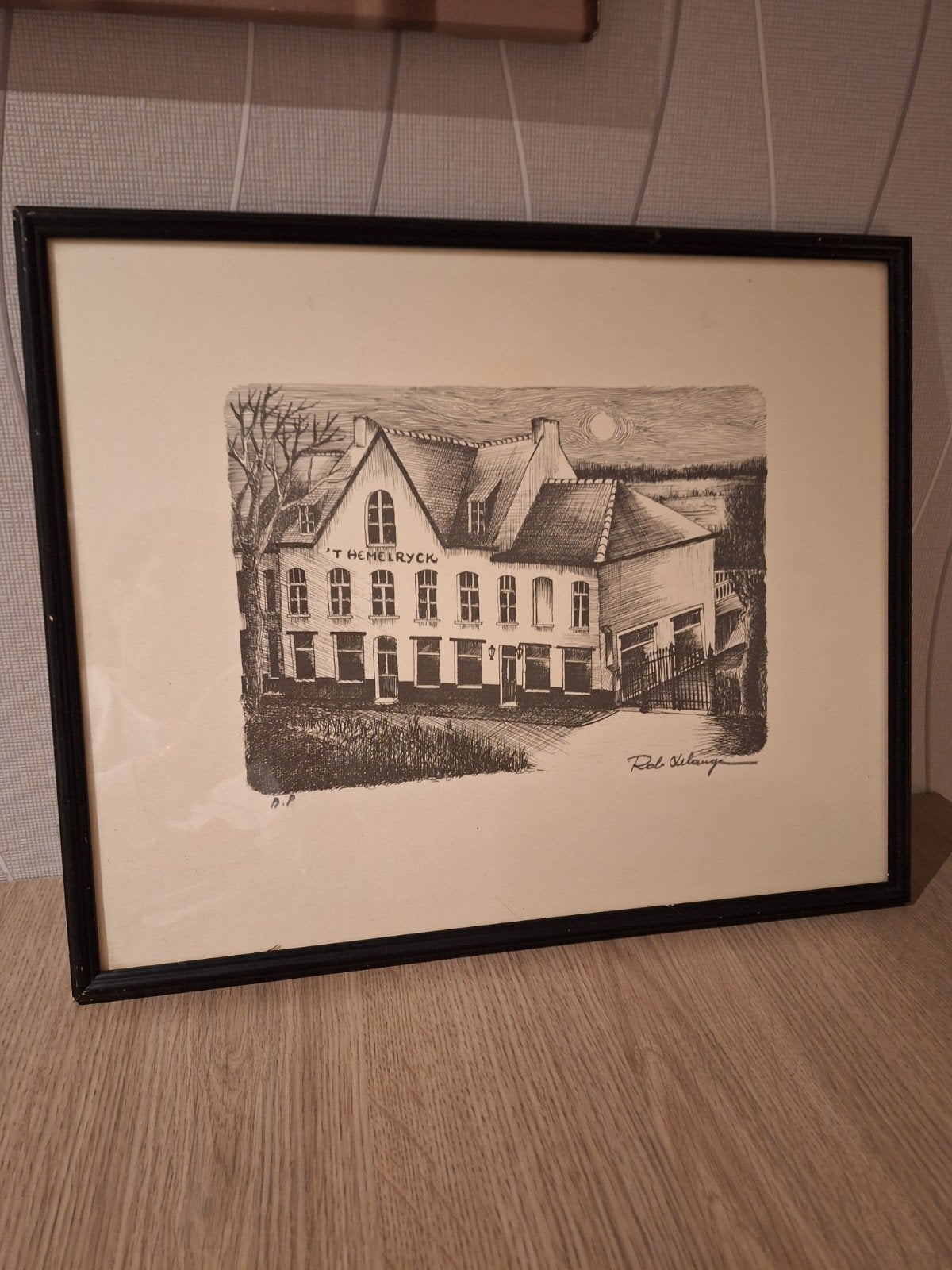 Pentekening 'T Hemelryck te Geraardsbergen, Ophalen, Pentekening