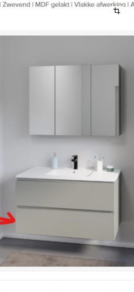 Gratis volledig nieuw   onderste lade van 20 linie lado, Neuf, Moins de 100 cm, Meuble lavabo, Enlèvement
