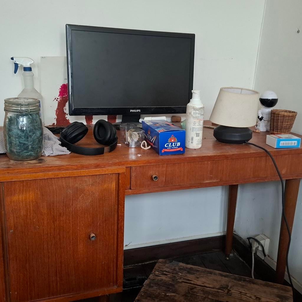 Bureau vintage à repeindre, Vintage, Enlèvement
