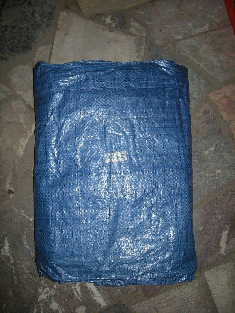 Bâche bleue d'environ 4 x 5 m, Enlèvement, Utilisé, 15 m² ou plus, Voile
