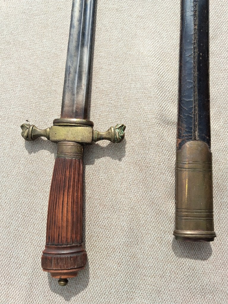 Grande dague luxueuse vers 1850, Enlèvement ou Envoi, Autres, Couteau ou Poignard